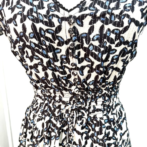 Sundress with open back and silver thread, size large - Picture 6 of 8